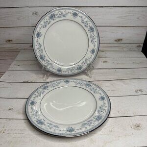 Noritake Blue Hill 2482 Salad Plates Set of 2‎ Blue Floral Sri Lanka